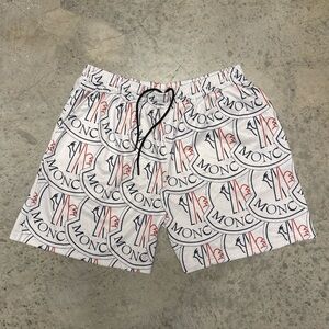White Graphic Mesh Shorts • Streetwear Style • Brand New